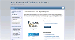 Desktop Screenshot of bestultrasoundtechnicianschools.com