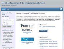 Tablet Screenshot of bestultrasoundtechnicianschools.com
